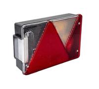 Aspöck Rückleuchte Multipoint IV 5 Funktionen 12 V 5-PIN Bajonett Montage rechts Maße 200 x 136 x 56 mm IP64 für Anhänger LKW für Trailer und Transporter im Einsatz für Anhänger