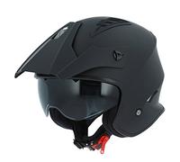 Astone Helmets - Casque de moto MINI CROSS monocolor - Casque jet au look enduro - Casque de moto look cross - casque de ville compact - matt black XL