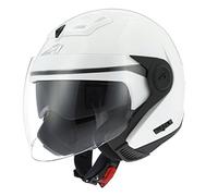 Astone Helmets - Casque jet DJ8 monocolor - Casque jet look rétro - Casque idéal en zone urbaine - Coque en polycarbonate -Gloss white XS