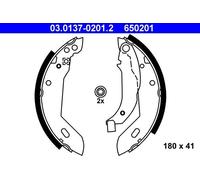 ATE 03013702012 Bremsbacken Kit Bremsbackensatz Backensatz Trommelbremse 650201