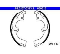 ATE 03013703132 Bremsbacken Kit Bremsbackensatz Backensatz Trommelbremse 650313