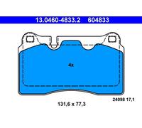 ATE 4x Bremsbeläge Bremsbelagsatz 13.0460-4833.2