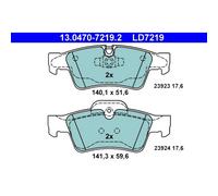 Bremsbelagsatz ATE 13.0470-7219.2, Hinten, Keramik