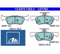 Bremsbeläge 13.0470-7362.2 ATE für HONDA JAZZ V