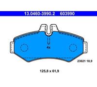 ATE 13046039902 Bremsbeläge Bremsbelagsatz Belagsatz Beläge Klötze hinten 603990