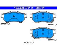 ATE 13046057312 Bremsbeläge Bremsbelagsatz Belagsatz Beläge Klötze hinten 605731