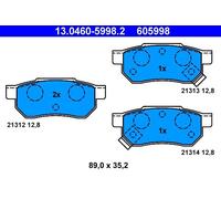 ATE 13046059982 Bremsbeläge Bremsbelagsatz Belagsatz Beläge Klötze hinten 605998