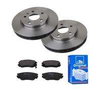 ATE 2 Bremsscheiben Ø296 Belüftet + Bremsbeläge für Opel Insignia A G09