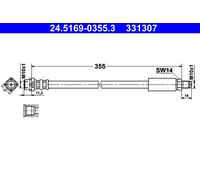 ATE 24.5169-0355.3 Bremsschlauch für BMW