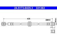 ATE 24.5173-0435.3 Bremsschlauch für MINI