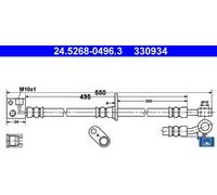 Ate 24.5268-0496.3 Bremsschlauch für Honda