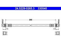 ATE 24522902653 Bremsschlauch Bremsleitung 330540