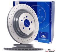 ATE 2x Bremsscheibe Ø 345 mm hinten Mercedes W166 ML 300 350 500 GLE AMG 63