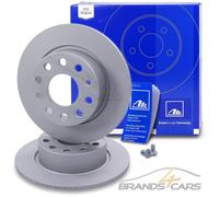 ATE 2x BREMSSCHEIBEN Ø253 HINTEN FÜR SKODA OCTAVIA 2 3 YETI VW GOLF 5 6 JETTA 4