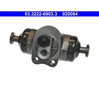 ATE 2x Radbremszylinder 03.3222-6903.3/2x Grauguss für OPEL REKORD Caravan 61