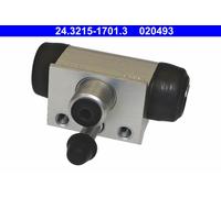 ATE 2x Radbremszylinder 24.3215-1701.3/2x Aluminium für OPEL AGILA H00 F68 12V 2