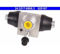 ATE 2x Radbremszylinder 24.3217-0908.3/2x Aluminium für VW POLO 5 6R1 6C1 PASSAT