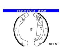 ATE BREMSBACKEN SATZ 230mm MIT HEBEL HINTERACHSE PASSEND FÜR OPEL ASTRA COMBO