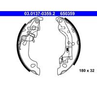 ATE BREMSBACKEN SATZ HANDBREMSE passend für FIAT PUNTO | 03.0137-0359.2