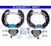 ATE Bremsbackensatz 03.0520-4617.3 Original TopKit Hinterachse für Hyundai Atos 180 mm