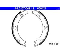 Ate Bremsbackensatz, Feststellbremse [Hersteller-Nr. 03.0137-0421.2] für Porsche