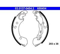 ATE Bremsbackensatz Für RENAULT NISSAN Clio III Kasten Grand Modus 8671020711