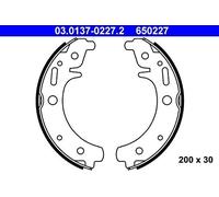 ATE Bremsbackensatz Für TRABANT P 601 Tramp Universal 66-90