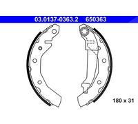 Ate Bremsbackensatz [Hersteller-Nr. 03.0137-0363.2] für Daewoo, Chevrolet