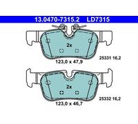 ATE BREMSBELÄGE BMW 1 F40 2 F45 F46 F44 i3 I01 X1 F48 X2 F39 MINI MINI F60 F54