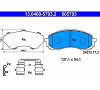 Bremsbeläge 13.0460-5793.2 ATE für SUBARU IMPREZA Stufenheck LEGACY V OUTBACK