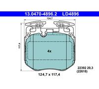 ATE Bremsbelagsatz, Scheibenbremse 13047048962 für BMW