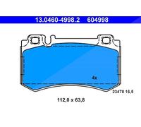 Bremsbelagsatz ATE 13.0460-4998.2, Hinten