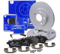 ATE Bremsenset Vorderachse inkl. Bremsscheiben vorne Ø 276 mm belüftet und Ceramic Bremsbeläge vorne + Verschleißkontakt Kompatibel mit MERCEDES-BENZ A-Klasse (W169), B-Klasse Sports Tourer (W245)