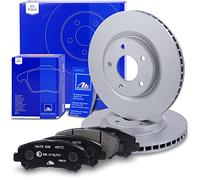 ATE Bremsenset Vorderachse inkl. Bremsscheiben vorne Ø 295 mm belüftet und Bremsbeläge vorne Kompatibel mit NISSAN QASHQAI (J10, NJ10, JJ10E, J11), X-TRAIL 2 (T31), X-TRAIL VAN (T31)