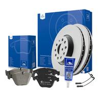 ATE Bremsenset + WK für BMW 7 F01 F02 F03 VA Ø374mm verst. Bremse + Plastilube
