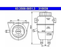 ATE Bremsflüssigkeit Ausgleichsbehälter Für BMW 115 116 118 121 E10 34321112399