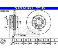 ATE Bremsscheibe 24.0325-0145.1