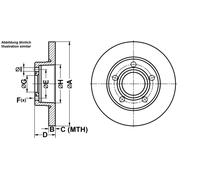 ATE Bremsscheibe 24011001161 voll 245mm 10mm für VAG