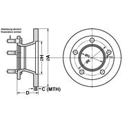 ATE Bremsscheibe 24011601072 voll 238mm 16mm für Mercedes