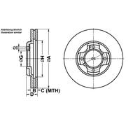 ATE Bremsscheibe 24011801011 belüftet 238mm 18mm für MAZDA