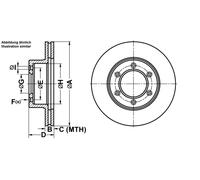 ATE Bremsscheibe 24012001681 belüftet 289mm 20mm für TOYOTA VAG