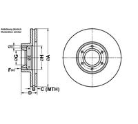 ATE Bremsscheibe 24012401621 belüftet 280mm 24mm für Vaughall RENAULT