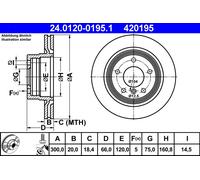 ATE Bremsscheiben 300mm Bremsbacken Zubehör Satz Hinten für BMW E81 E87 E90
