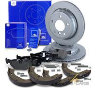 ATE BREMSSCHEIBEN +BELÄGE +BREMSBACKEN HINTEN FÜR BMW 1-ER E81 3-ER E90 X1 E84