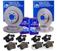ATE BREMSSCHEIBEN + BELÄGE VORNE + HINTEN für NISSAN PRIMERA P12 WP12 Limo Kombi