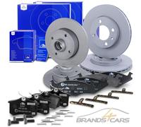 ATE BREMSSCHEIBEN + BELÄGE VORNE+HINTEN FÜR VW GOLF 2 1.8 BJ 83-91
