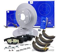 ATE BREMSSCHEIBEN +BELÄGE+WK+BREMSBACKEN HINTEN FÜR MERCEDES C-KLASSE W204 S204