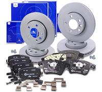 Ate Bremsscheiben+Bremsbeläge mit VWK Vorne+Hinten [Hersteller-Nr. 10696394] für VW