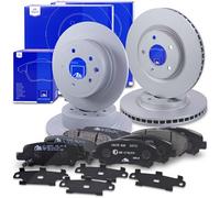Ate Bremsscheiben +Bremsbeläge vorne+hinten [Hersteller-Nr. 40638763] für Nissan