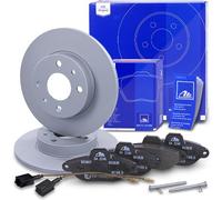 ATE BREMSSCHEIBEN VOLL Ø240,5 + BELÄGE+WK VORNE FÜR FIAT 500 1.2 BJ 07-13